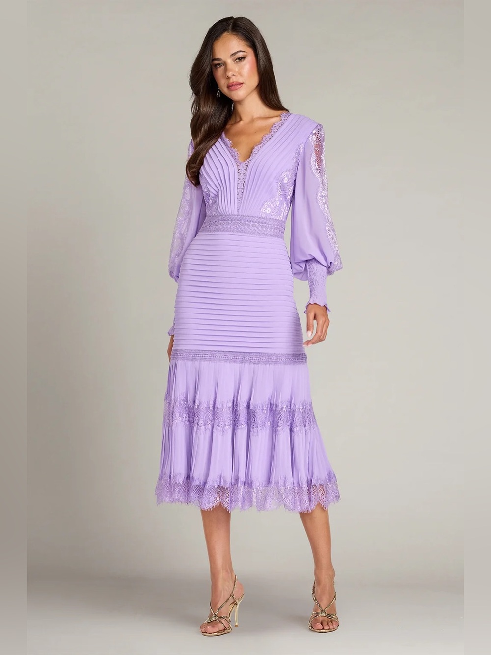 TADASHI SHOJI - NYSSA BISHOP SLEEVE DRESS